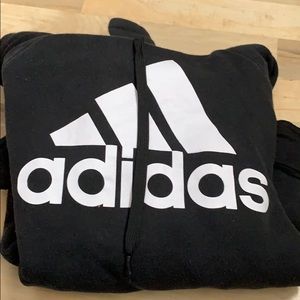 black adidas hoodie